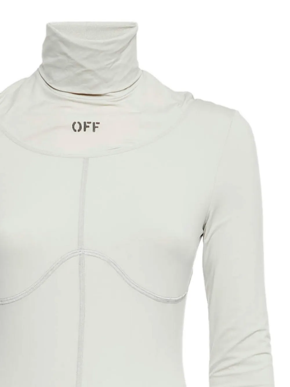 Off-White Pre-Owned Jurk met col - Wit