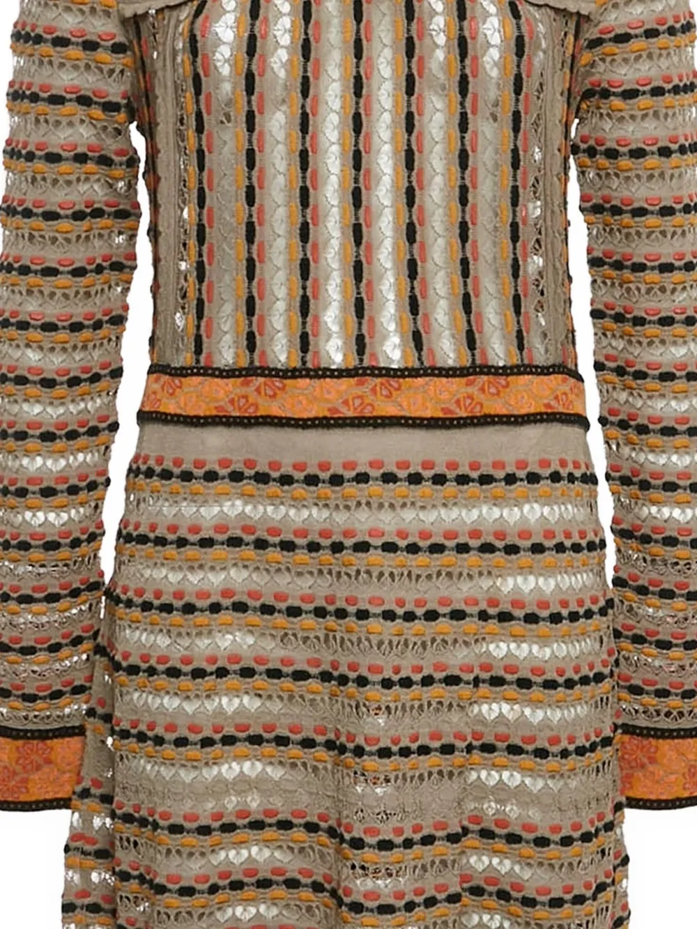 Missoni Pre-Owned Gestreepte gebreide midi-jurk - Veelkleurig
