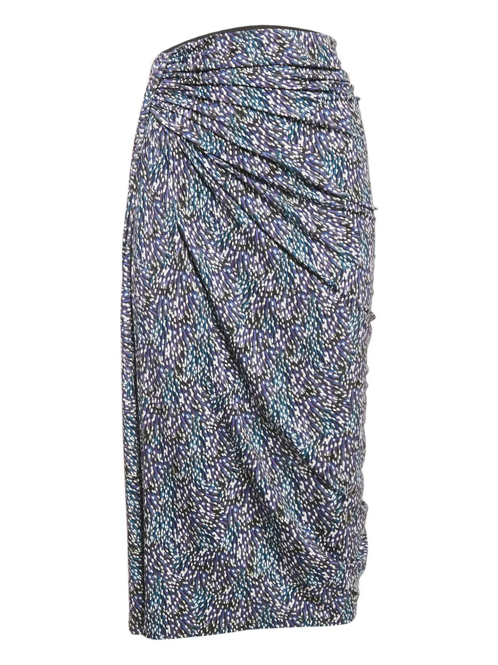Isabel Marant Vintage draped asymmetrical midi skirt | Multicolour | Image 1