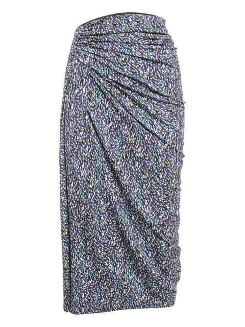 Isabel Marant Vintage draped asymmetrical midi skirt
