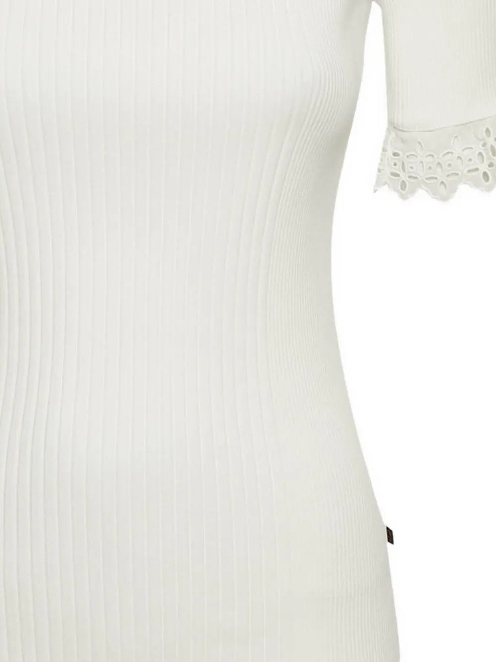 Louis Vuitton Pre-Owned eyelet-trim T-shirt | Image 2