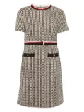 Maje tweed midi dress - White