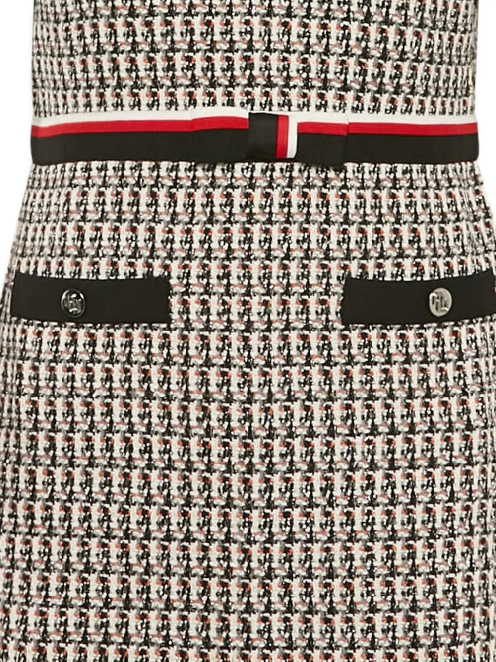 Maje Tweed midi-jurk - Wit