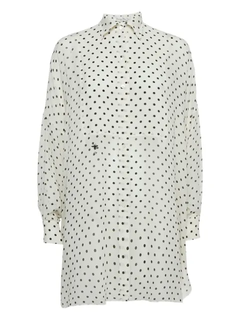 Christian Dior Pre-Owned polka-dot silk dress