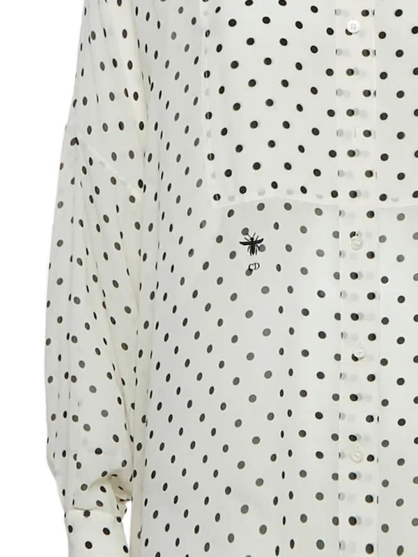 dior polka dot shirt dress Salon Dior Polka Dot Dress, 1954 by Mark Shaw