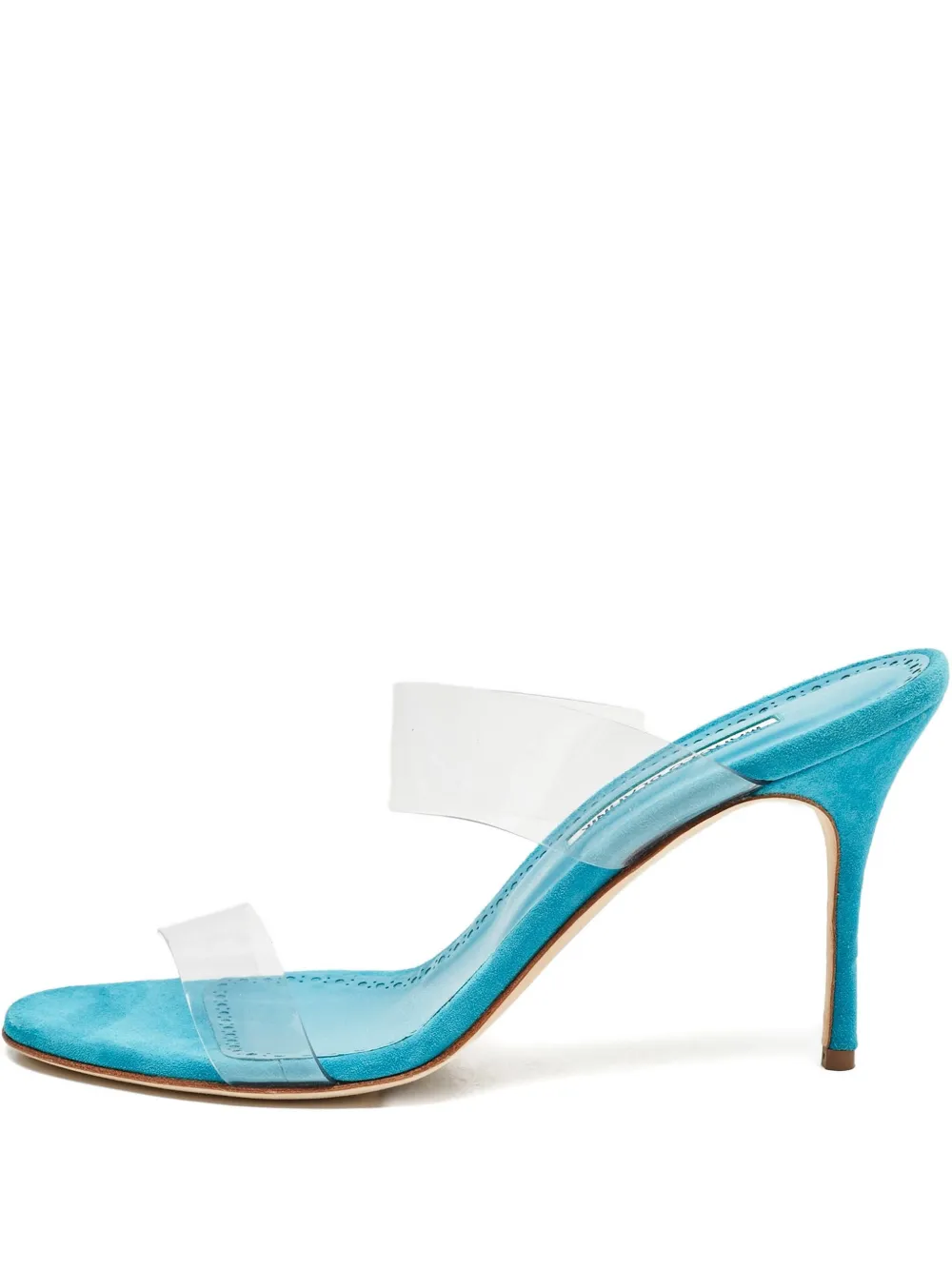 Manolo Blahnik Sandali in pelle scamosciata - Blu