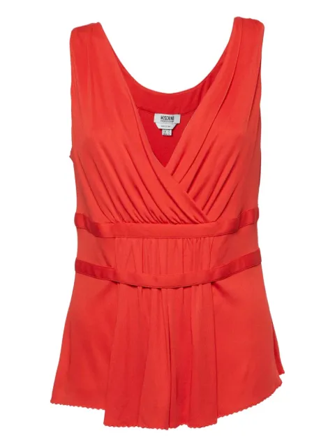 Moschino Pre-Owned sleeveless pleated top