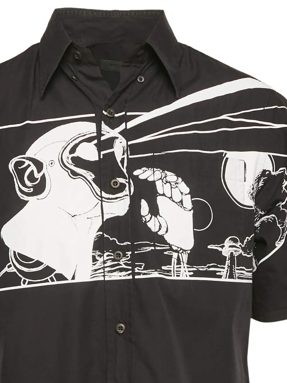 Prada Pre-Owned 2023 printed poplin shirt | Image 2