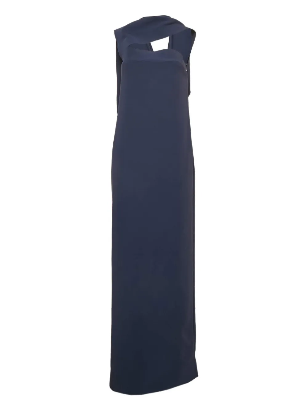 Balenciaga Pre-Owned draped-detail maxi dress | Blue | Image 1