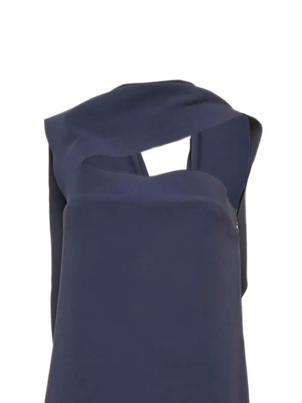 Balenciaga Pre-Owned Maxi-jurk met gedrapeerd detail - Blauw
