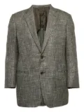 Armani Vintage single-breasted textured blazer - Grey