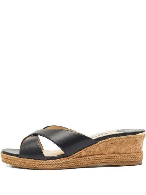 Jimmy Choo Pre-Owned 60mm Almer wedge sandals