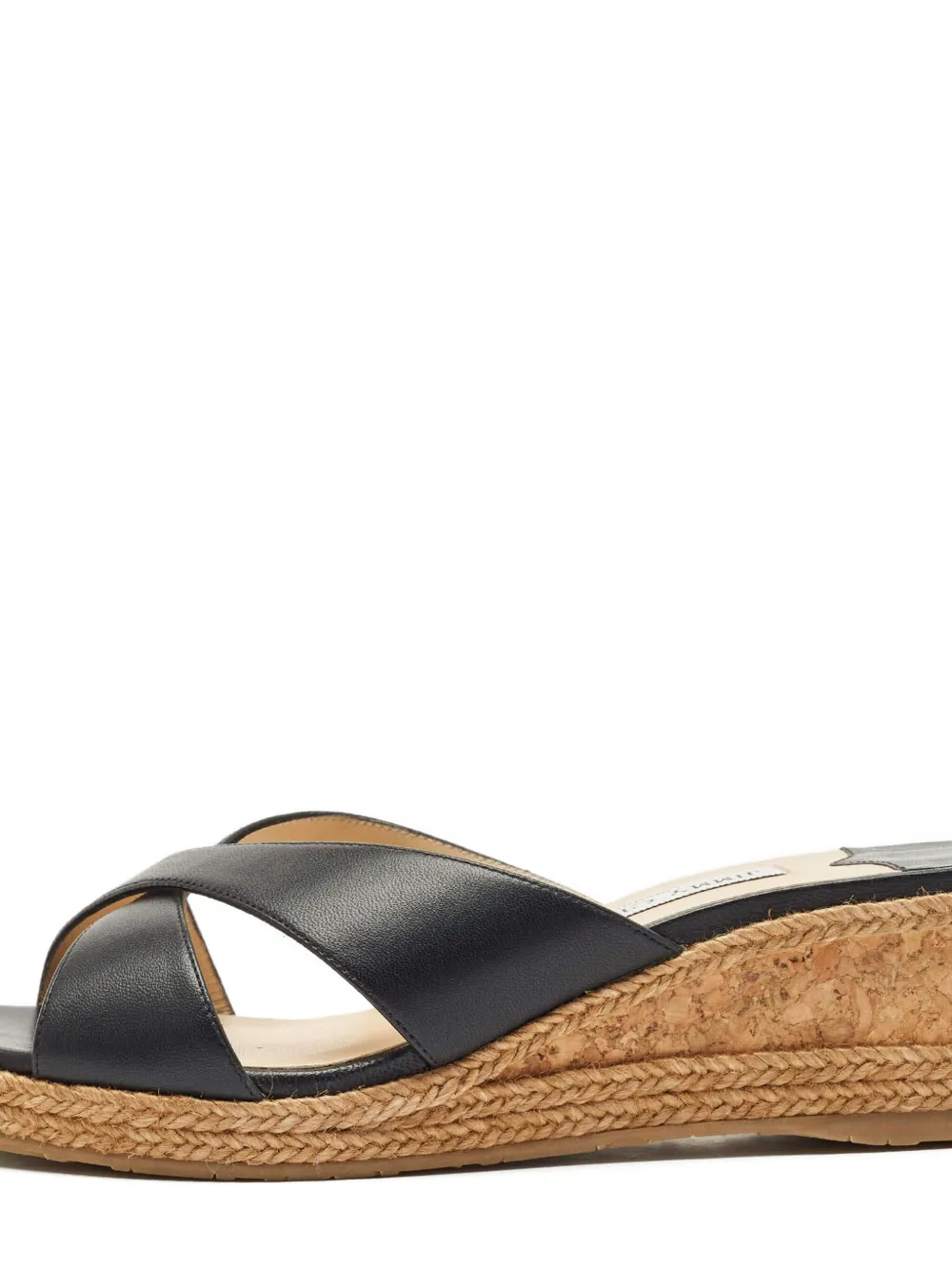 Jimmy Choo Pre-Owned 60 mm Almer sandalen met sleehak - Zwart