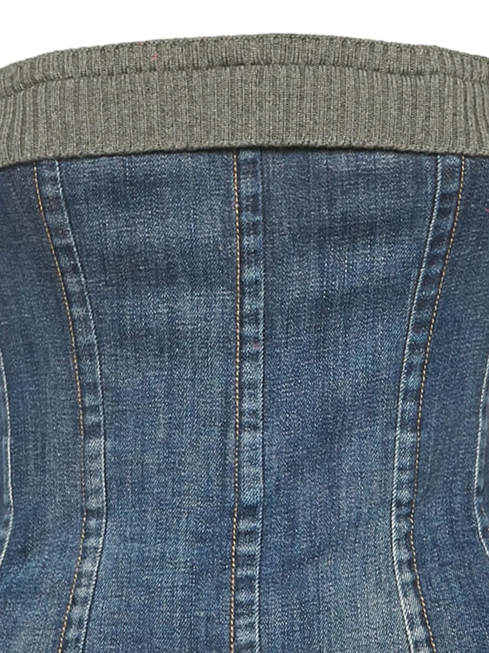 Dolce & Gabbana Pre-Owned 2024 denim knit-panel bustier top | Image 2
