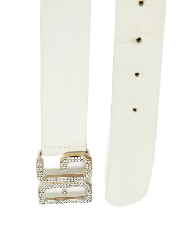 Pre Loved dolce & gabbana Patent Leather Belt Crystal Buckle BEL60869 Women Dolce & Gabbana Black Patent Leather Belt – Vintage by Misty main image 3