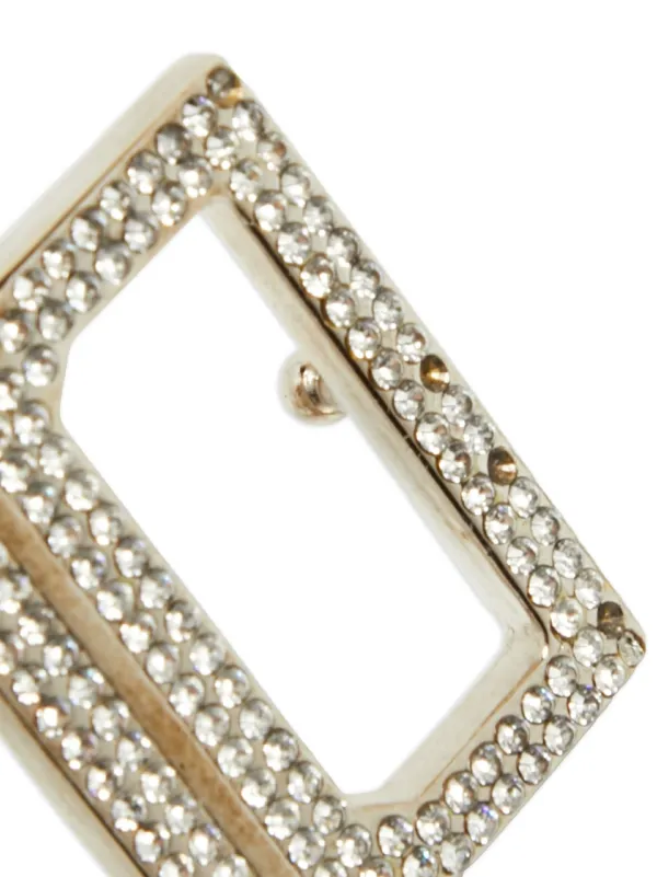 Dolce & Gabbana Pre-Owned DG-buckle crystal-embellished Belt  display picture 1