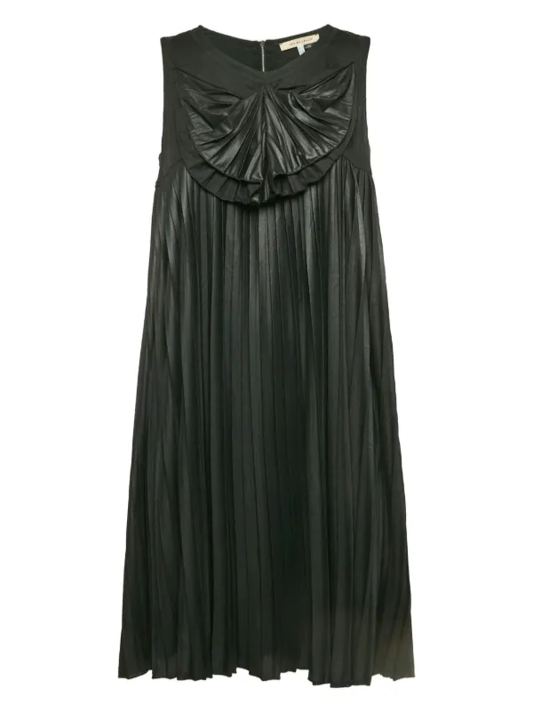 chloe pleated silk dress Chlo Pleated Silk Mini Dress - Pink | CH26SRO02001