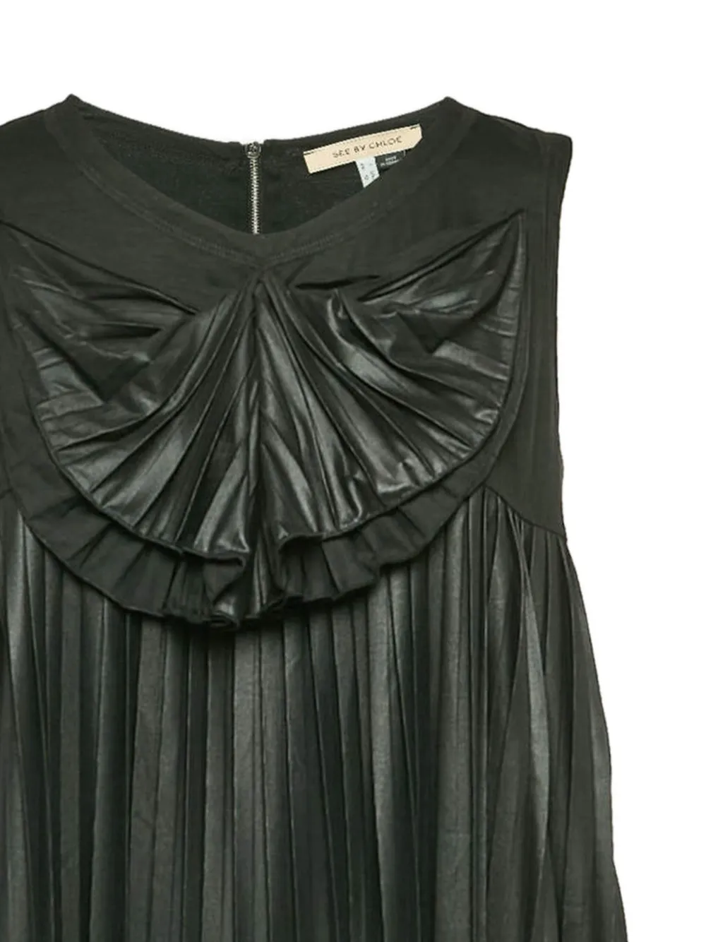 See By Chloé Vintage Jurk met strikdetail - Zwart