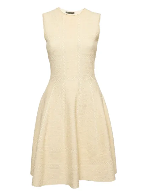 Alexander McQueen Pre-Owned knitted textured mini dress