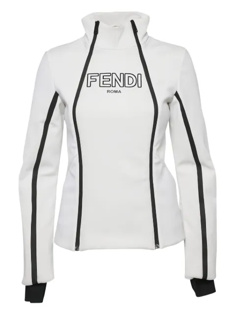 Fendi Pre-Owned logo panel ski jacket