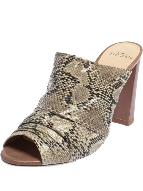 Alexandre Birman mules en cuir peau de python 90 mm