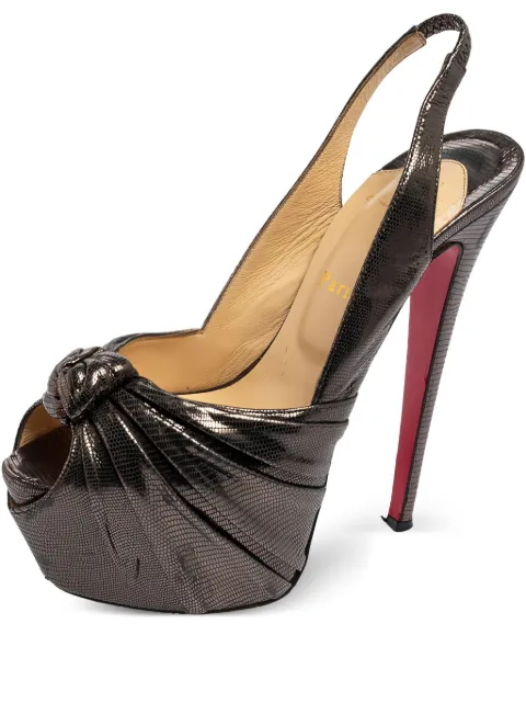 Christian Louboutin Pre-Owned 160mm Miss Benin knotted platform sandals
