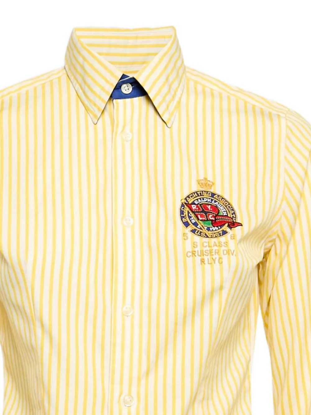 Polo Ralph Lauren Vintage قميص مخطط ومطرز | Image 2