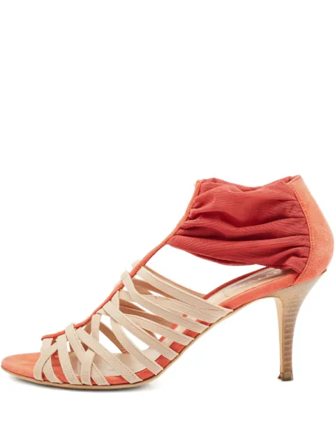 Fendi Pre-Owned 75mm ruched heeled sandals