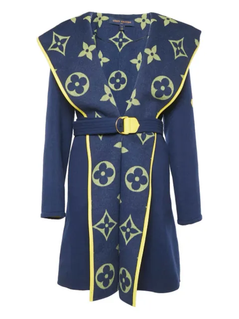 Louis Vuitton Pre-Owned monogram belted coat