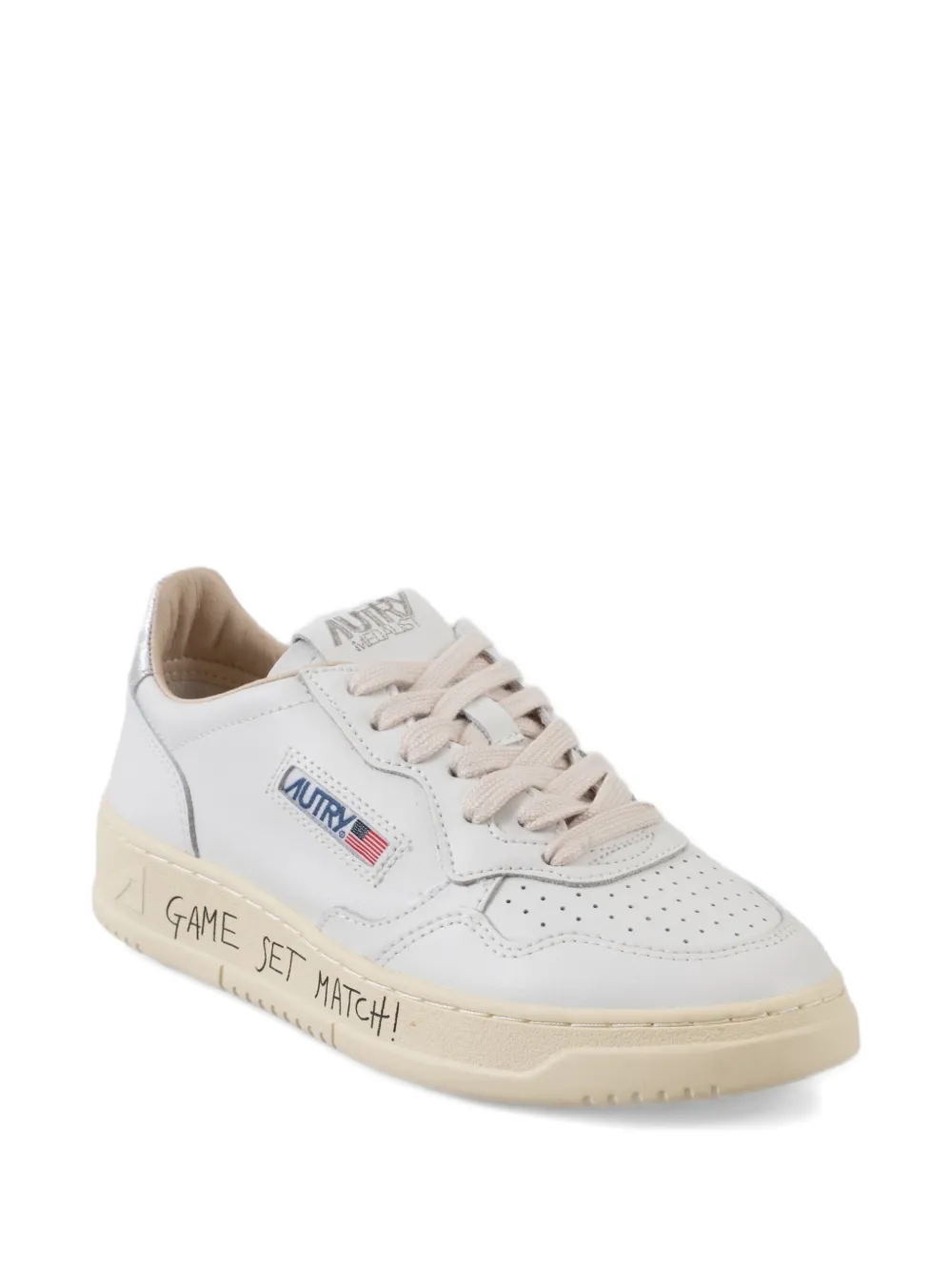 Autry perforated leather sneakers White