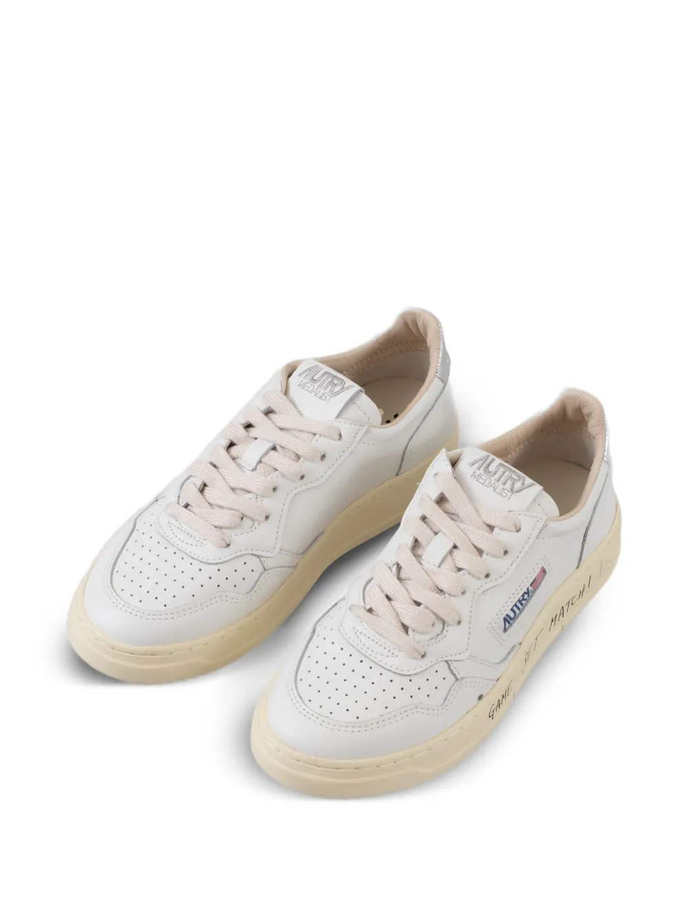 Autry perforated leather sneakers White
