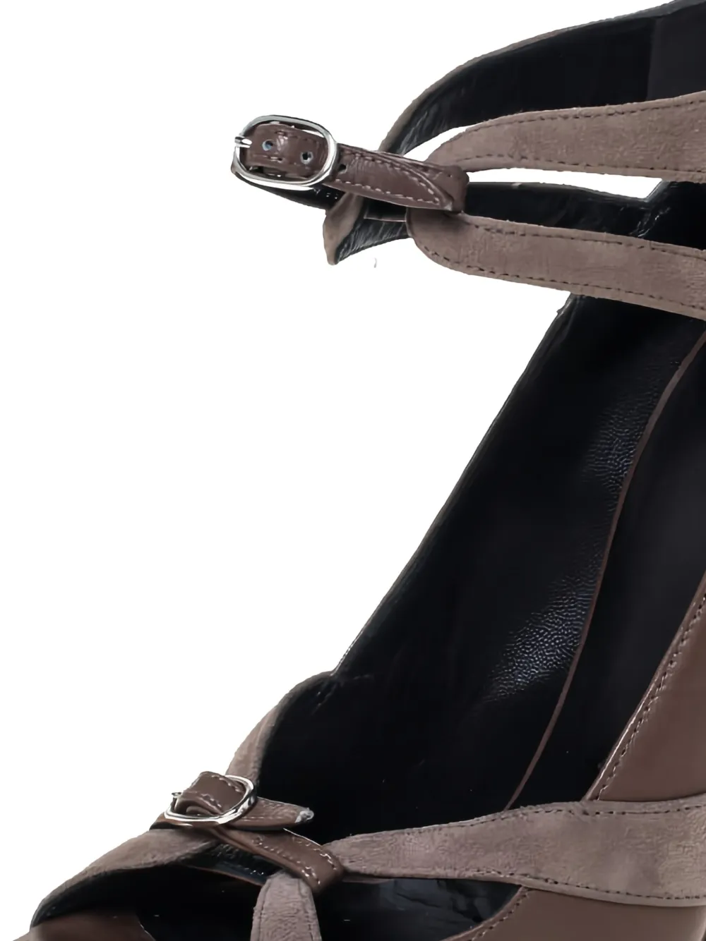 Balenciaga Pre-Owned 130 mm sandalen met gespbandje en vlak - Grijs