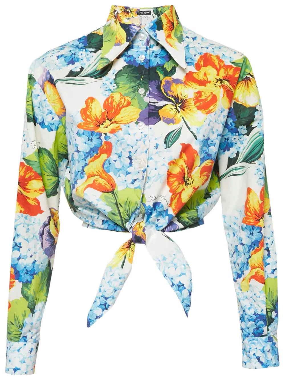 Dolce & Gabbana Pre-Owned chemise crop à fleurs | Image 2