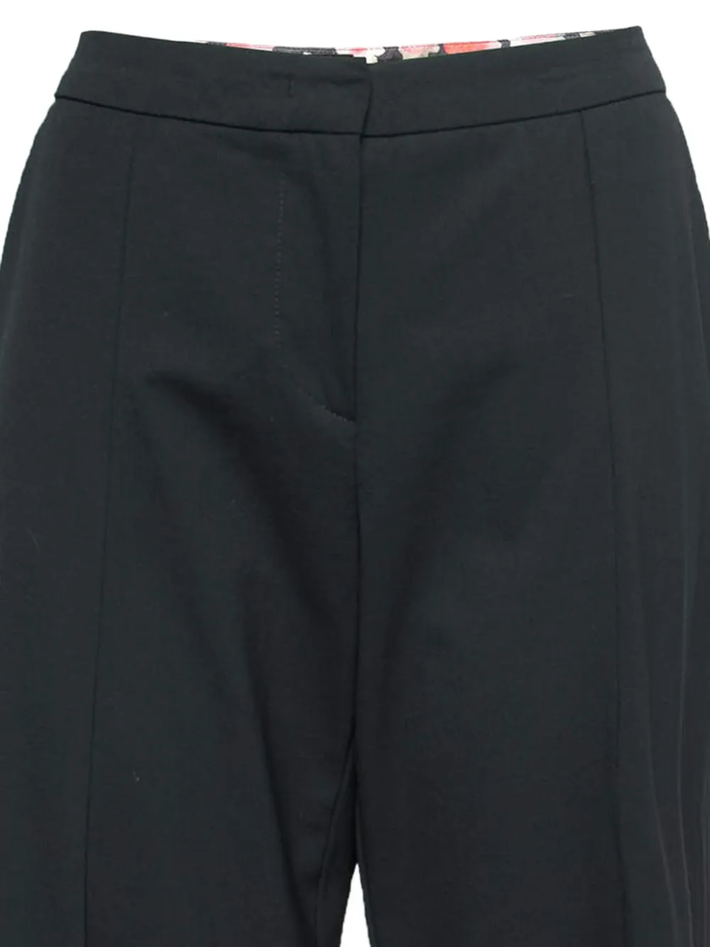 Emporio Armani Pre-Owned Wollen broek van mohair - Zwart