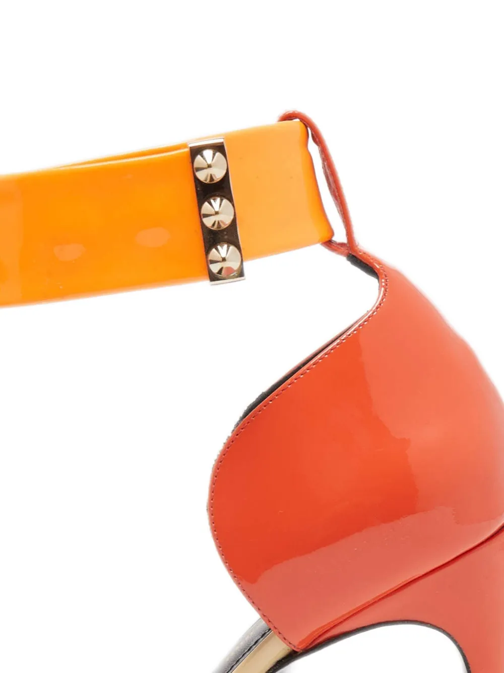 Nicholas Kirkwood 105 mm Lola lakleren sandalen met studs - Veelkleurig