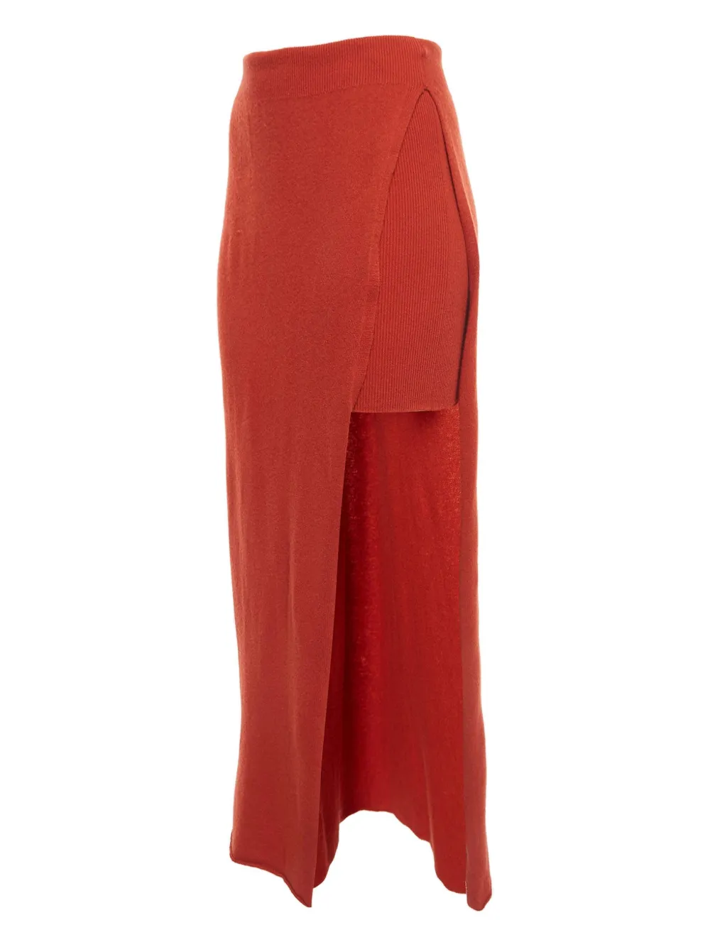 Jacquemus Pre-Owned  high-low split skirt | Red | Image 1