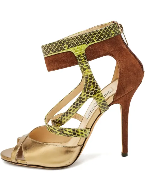 Jimmy Choo Pre-Owned python embossed leather sandals