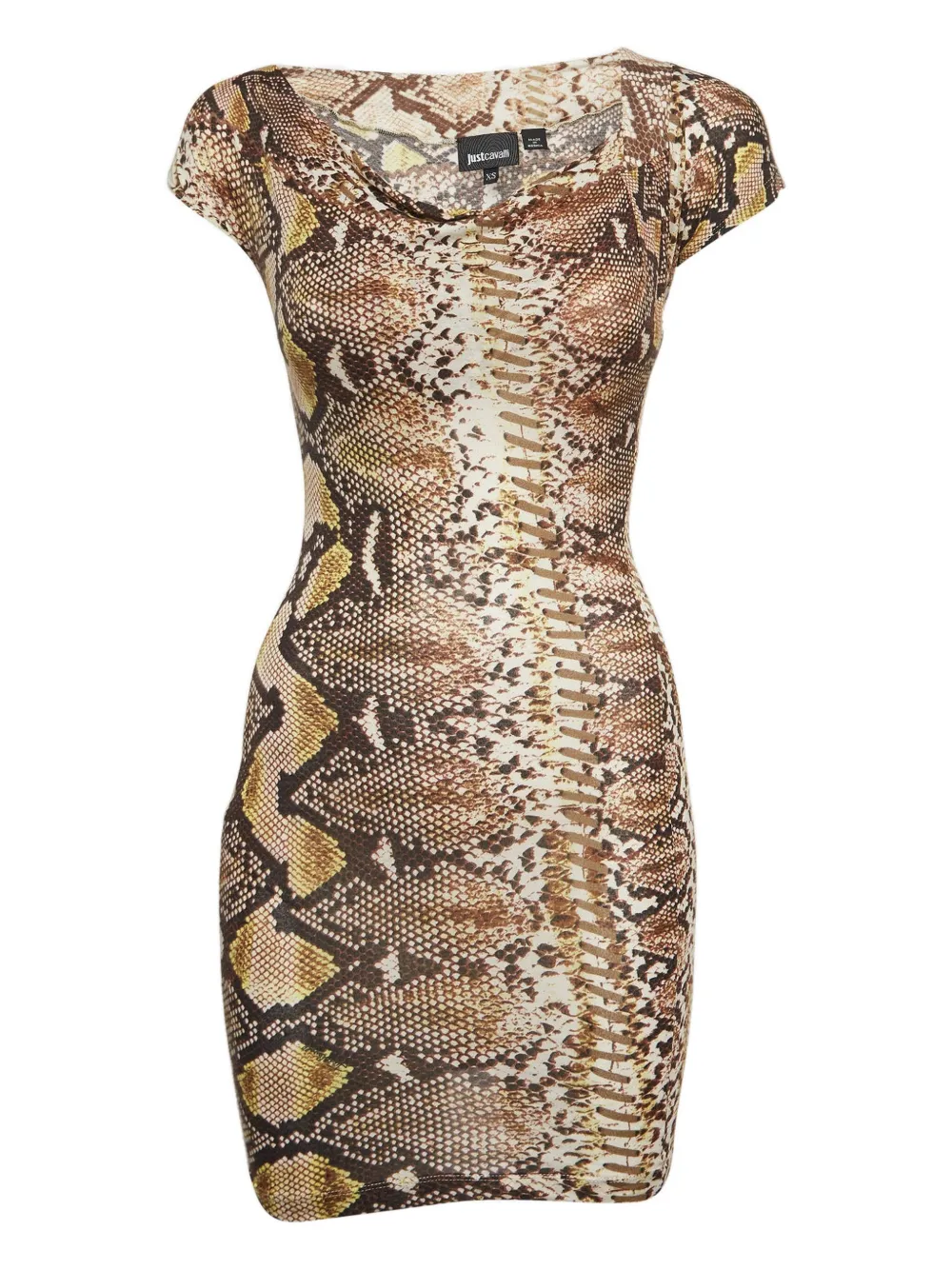 Just Cavalli Vintage snake-print knit dress | Brown | Image 1