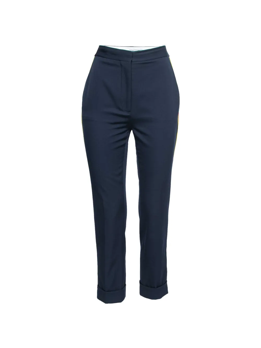 Stella McCartney Pre-Owned Pantaloni dritti in lana - Blu