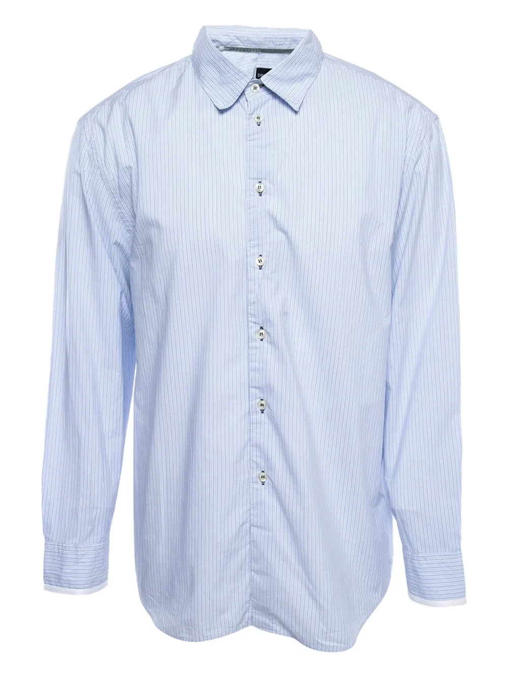 Emporio Armani Pre-Owned striped cotton shirt | Blue | Image 1