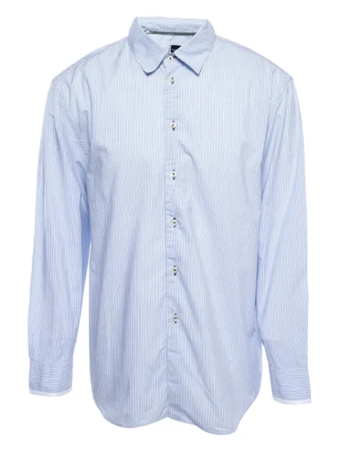 Emporio Armani Pre-Owned striped cotton shirt