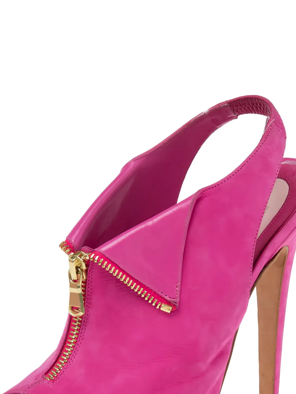 Brian Atwood 110 mm sandalen met plateauzool en rits - Roze