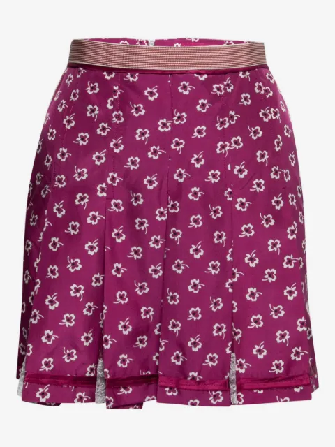 D&G Vintage silk floral mini pleated skirt