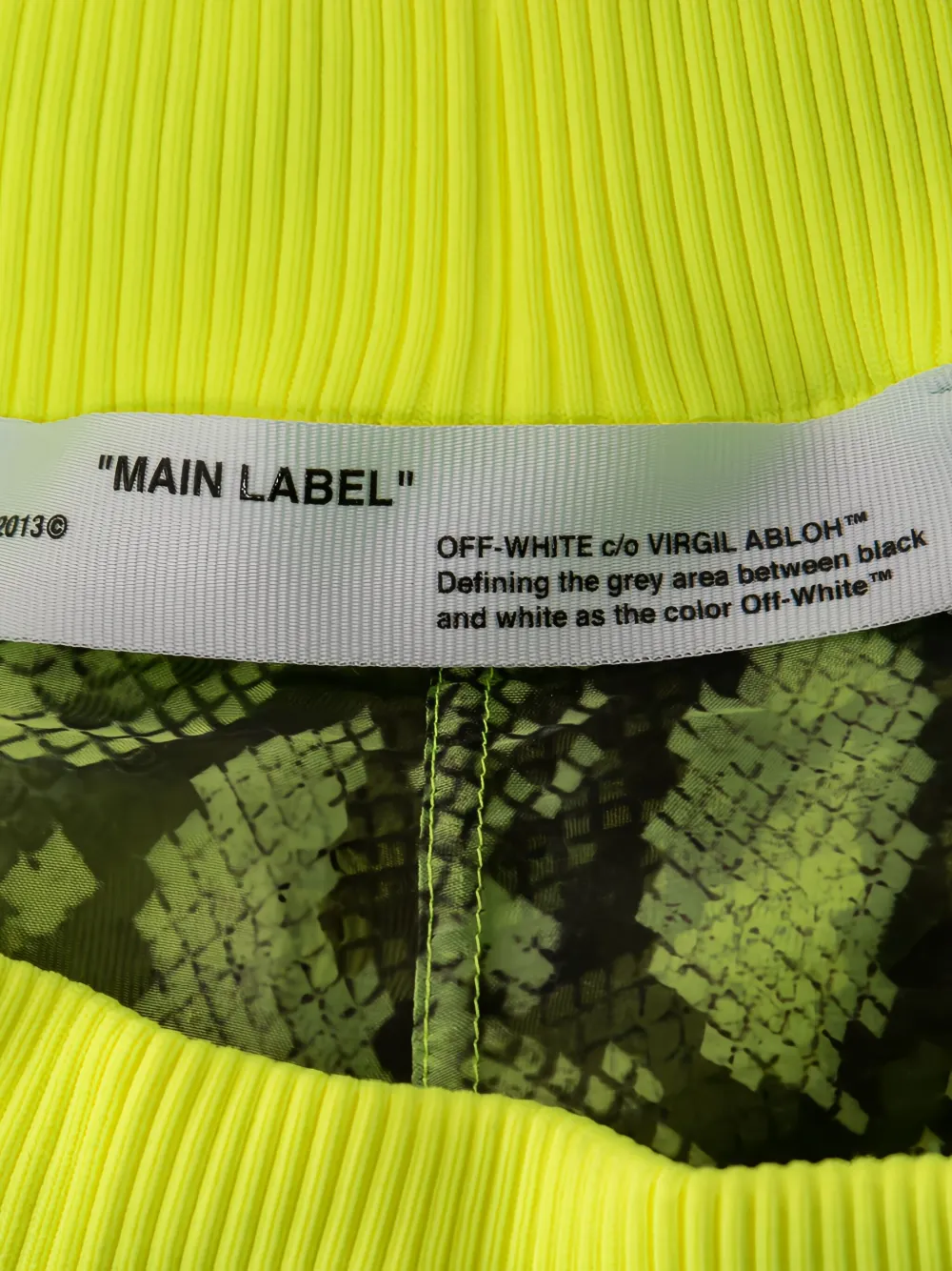 Pre-owned Off-white Snake-print Track Pants In Yellow