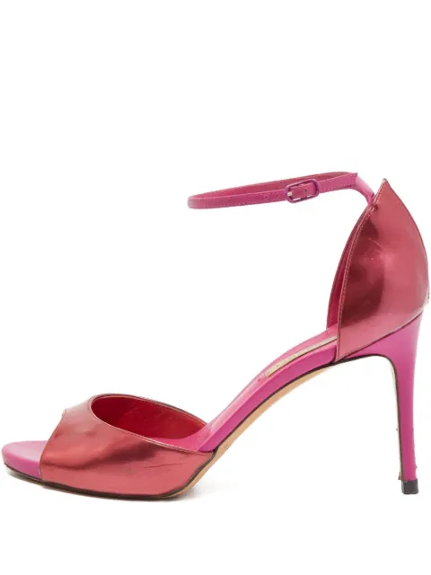 Casadei Vintage pre-owned 95mm leather ankle strap sandals