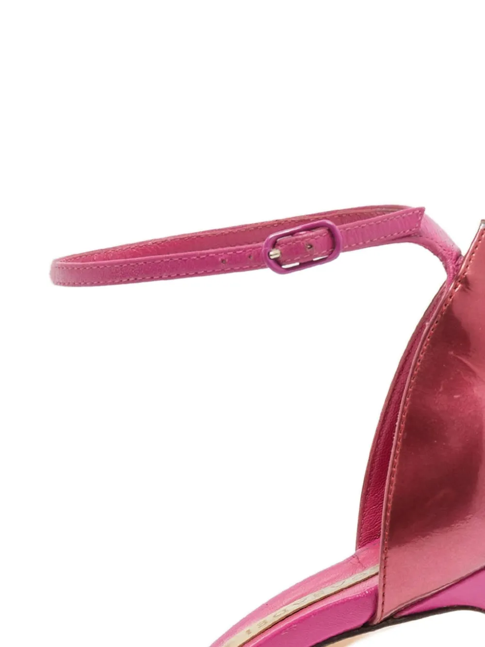 Casadei Vintage Pre-owned 95 mm leren sandalen met enkelbandje - Roze