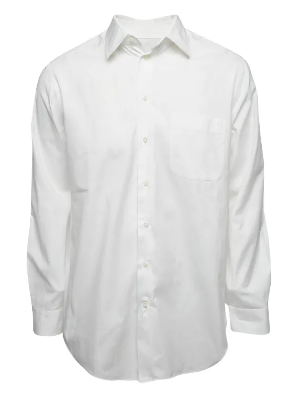 1980s Giorgio Armani コットン シャツ ヴィンテージ 白 Armani Vintage コットン シャツ | ホワイト | FARFETCH JP