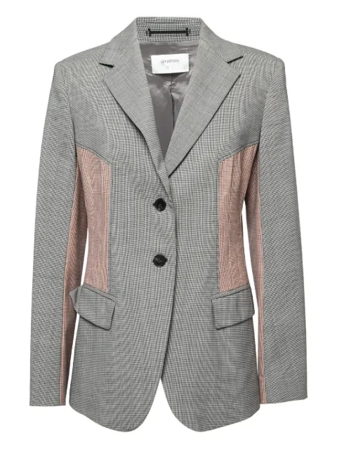 Sportmax Vintage check-panel blazer
