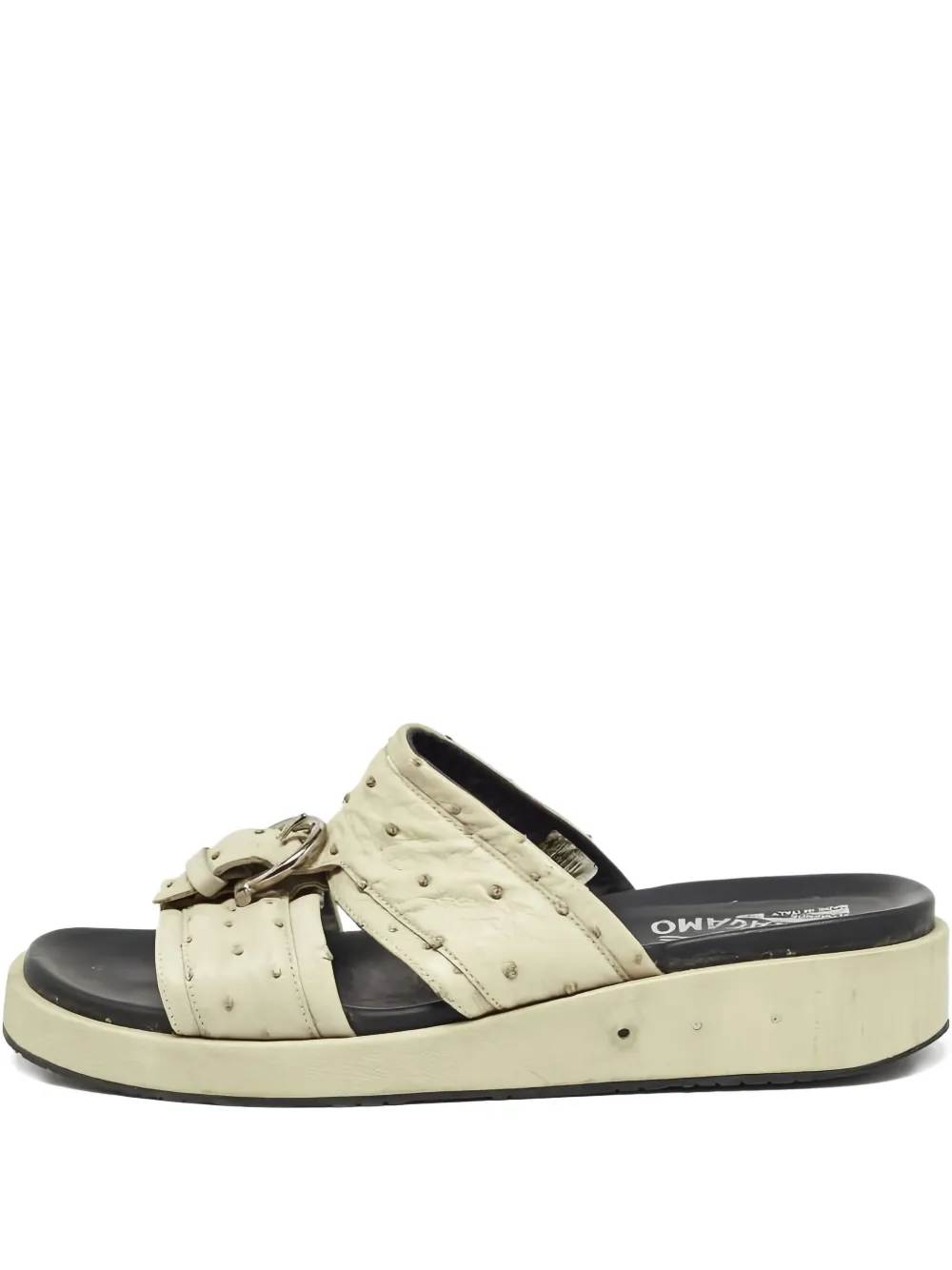 Ferragamo Pre-Owned flats con hebilla | neutro | Image 1