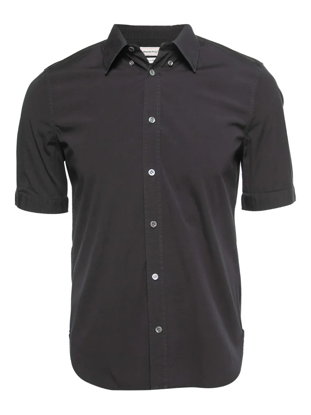 Alexander McQueen Pre-Owned short-sleeve cotton shirt | Black | Image 1